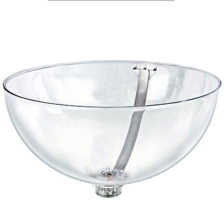 Azar Displays 16" Bowl Display W/ Curved Metal Arm for Pegboard/Slatwall 729916